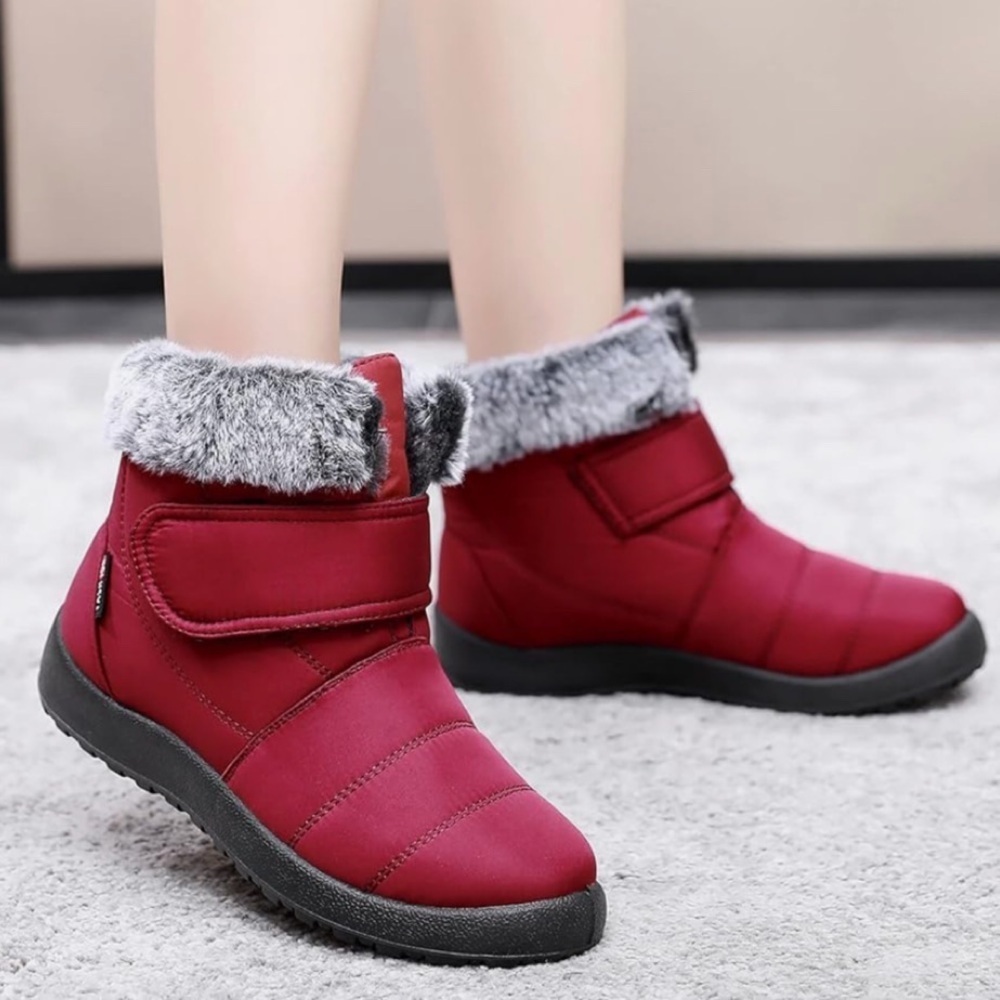 Burgundy Winter Snow/Rain Boots
